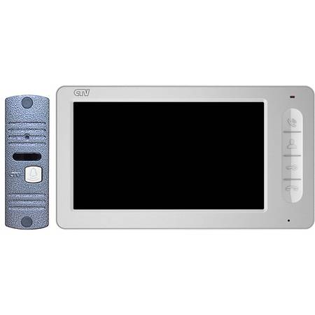 Антивандальная вызывная панель CTV-D10NG с ИК подсветкой + монитор диагональ 7 дюймов (17 см); встроенный источник питания; Hands Free; Сенсорные клавиши управления 